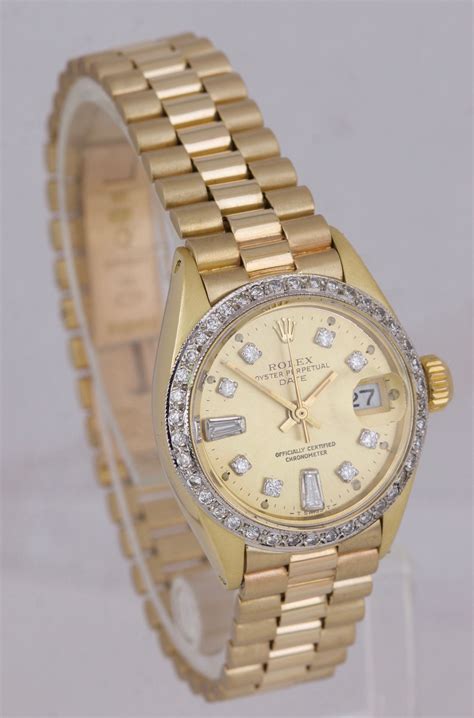 women's rolex presidential gold|18k gold ladies Rolex watch.